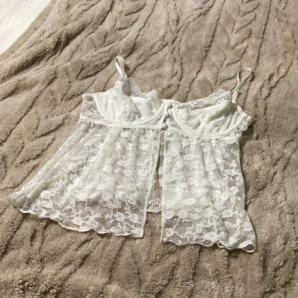 White Lace Camisole Top